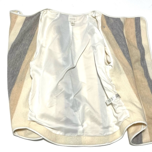 Chico's Woman 100% WOOL Cardigan Coat Sweater Size S - Picture 10 of 16